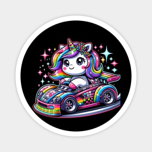 Monster Truck Unicorn Birthday Party Monster Truck Girl Magnet